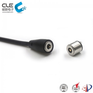 Dc round male & female magnetic power connector for gloves