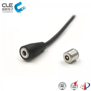 Dc round male & female magnetic power connector for gloves