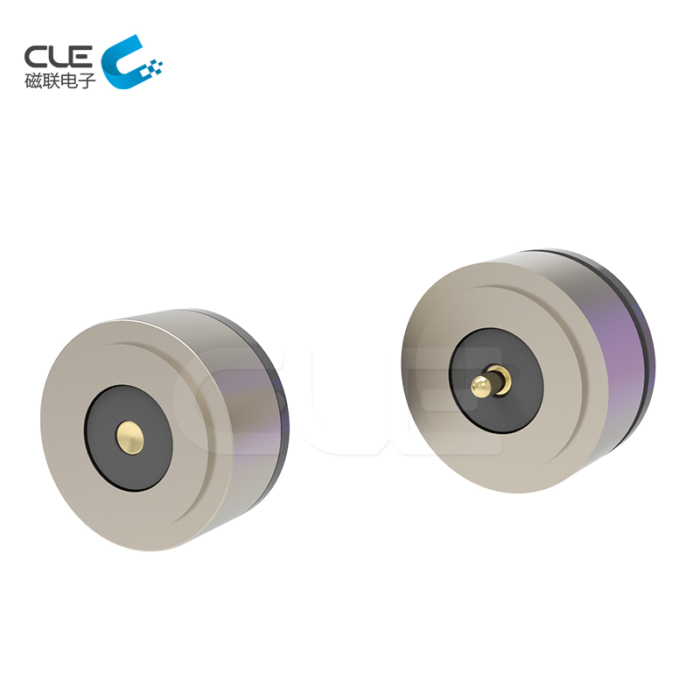 Customized magnetic connector with LED