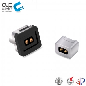 Round type magnetic dc power connector