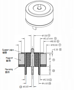 Customized magnetic connector with LED