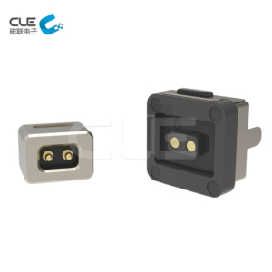 Round type magnetic dc power connector