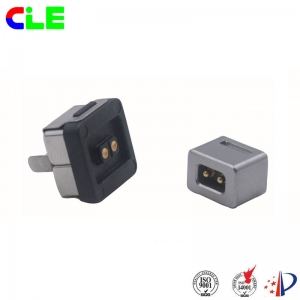 Round type magnetic dc power connector