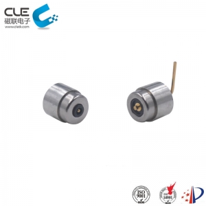 Customized right angle magnetic pogo pin connector