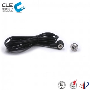 Round magnetic power cable connector factory
