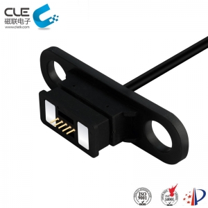 Magnetic charging electrical cable connectors for wheelchairs