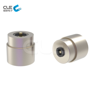 Customized right angle magnetic pogo pin connector