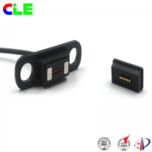 Magnetic charging electrical cable connectors for wheelchairs