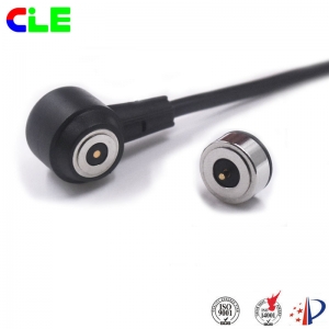 Round magnetic power cable connector factory