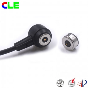 Round magnetic power cable connector factory