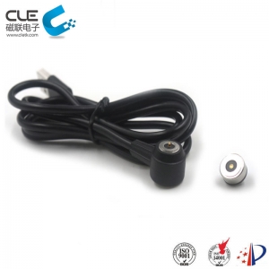 Round magnetic power cable connector factory