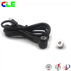 Round magnetic power cable connector factory