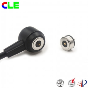 Round magnetic power cable connector factory