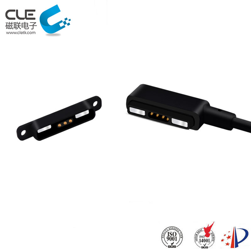 4Pin male and female magnetic usb cable charger connector