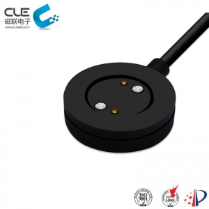 Round type usb magnetic charging cable connector