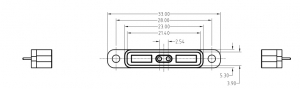 2Pin magnetic connector for electronic locks