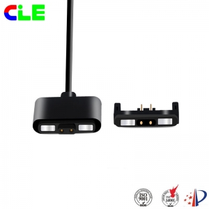 Magnetic laptop charger cable connector with 2 pin