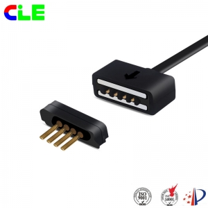 4 Pin connector male female magnetic cable connector