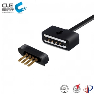 4 Pin connector male female magnetic cable connetor