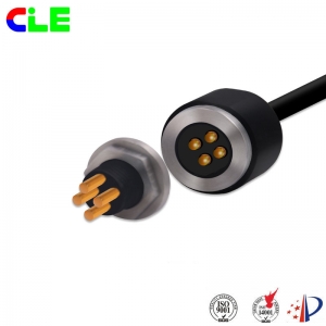 Waterproof 4 pin magnetic connector automotive