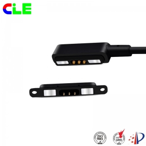 Magnetic charge cable with 3 pin cable connector