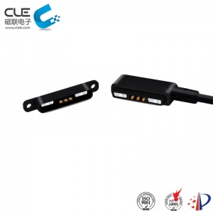 Magnetic charge cable with 3 pin cable connector