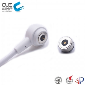 Round male and female magnetic dc connector with micro projectorRound male and female magnetic dc connector with micro projector
