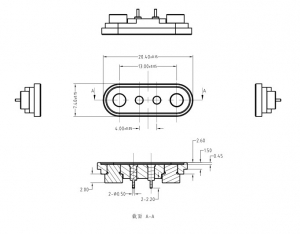 Magnetic wire connectors with 2 pin usb magnetic connector
