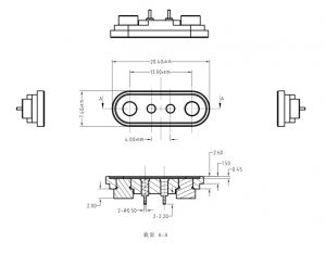 Magnetic wire connectors with 2 pin usb magnetic connector