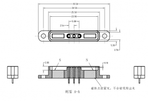 Magnetic charge cable with 3 pin cable connectorMagnetic charge cable with 3 pin cable connector