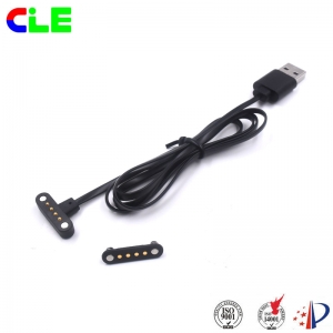 Male and female magnetic watch charger cable usb connector