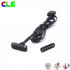 Male and female magnetic watch charger cable usb connector