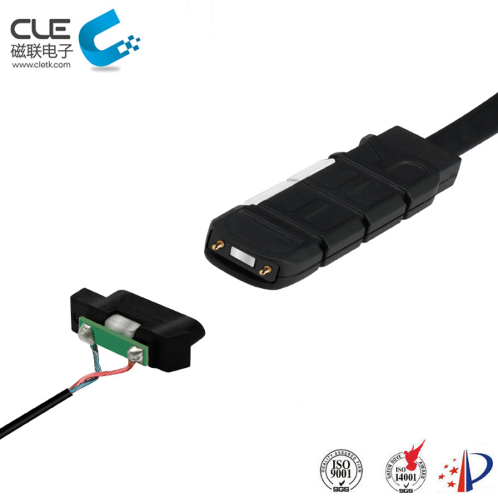 2 Pin electrical connector with usb magnetic charger