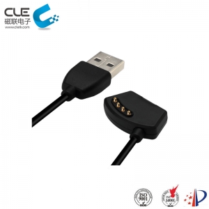 4 Pin usb magnetic charger cable connector for smart watch