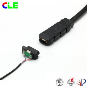 2 Pin electrical connector with usb magnetic charger