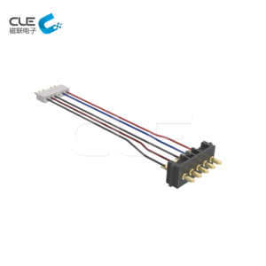 Customized pogo pin connector with cable