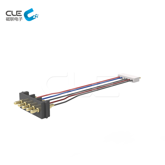 Customized pogo pin connector with cable