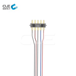 Customized pogo pin connector with cable