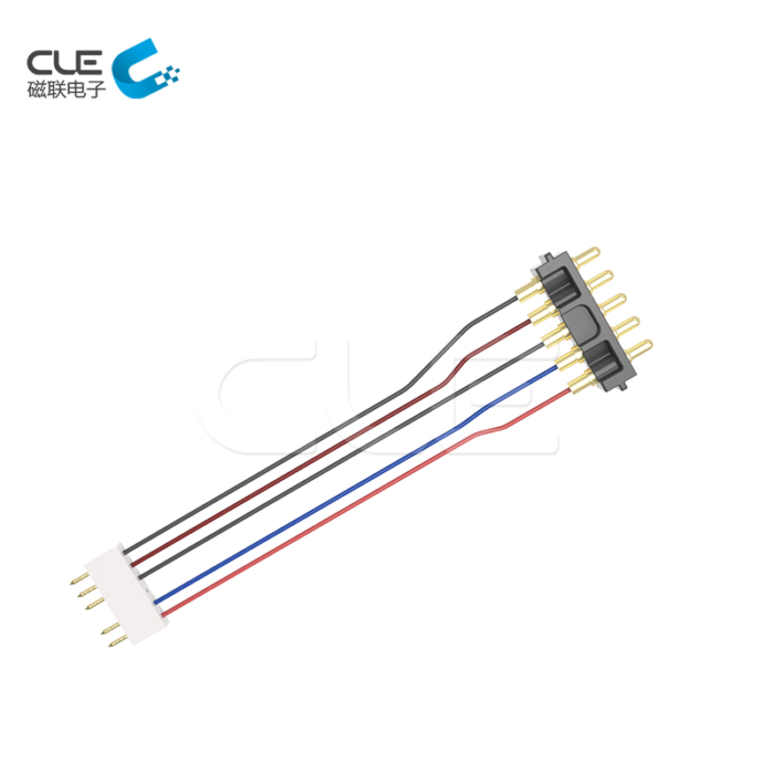 Customized pogo pin connector with cable