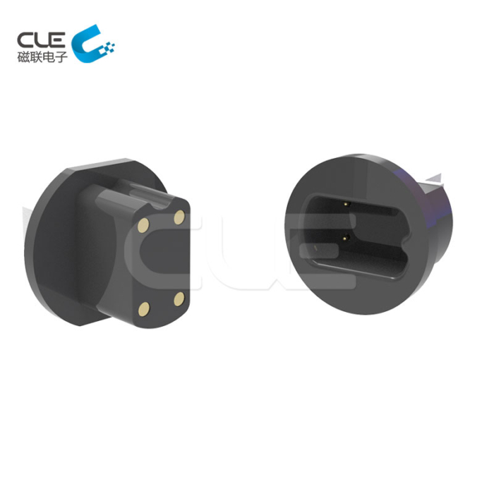 Magnetic usb 4 pin pogo charger connector for safe