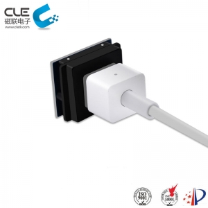 6 Pin electrical connector magnetic power cable connector
