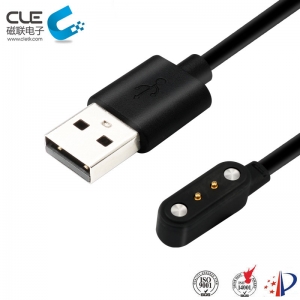 High class 2 pin magnetic charging cable for smart watch