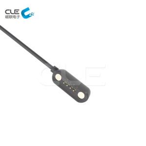 High class 4 pin pogo pin magnetic connector with cables