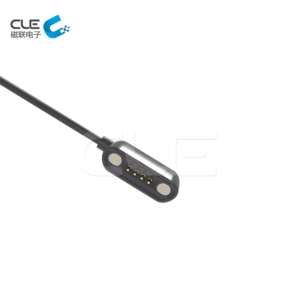 High class 4 pin pogo pin magnetic connector with cables