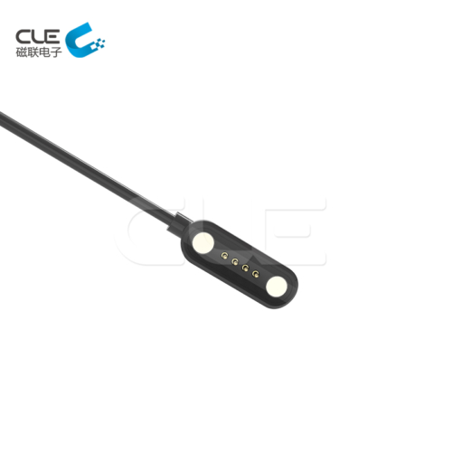 High class 4 pin pogo pin magnetic connector with cables