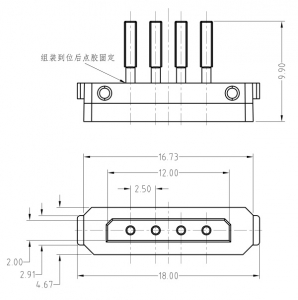 High class white 4pin magnetic pogo pin connector manufacturer