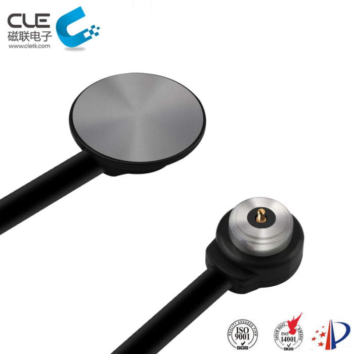 Waterproof power magnetic cable connectors for asset strip