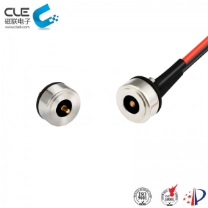 Magnetic pogo pin male & female connector for bike light