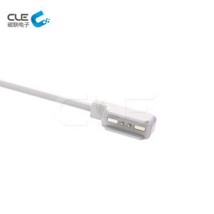 High quality white 2 pin magnetic and pogo pin connectors