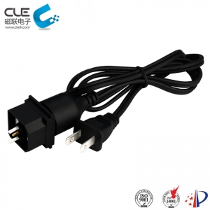 Custom DC magnetic power cable connector for medical equipment